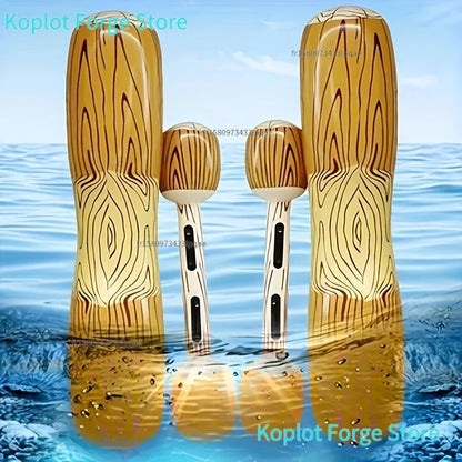 Summer Inflatable Popsicle Float Set, 2-4 Pack Large Water Pool Toy, Fun Floating Ice Lounge Chair for Beach Lake Party