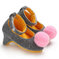 2022 New Infant Newborn Baby Girl High Heels Shoes Princess Bow First Birthday Party Shoes Photo Props Shoes 0-12M