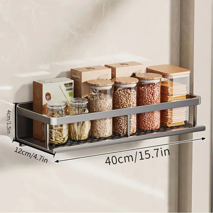 Shower Shelf No Drill Wall Mount with Removable Hook Self-Adhesive Quick Drain Shelf for Bathroom and Kitchen Bathroom Shelf