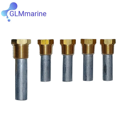 Pencil Anode Kit For Yanmar 4LHA-HTE 6LP 6LY 6LPA-STP 6LPA-STZP 119574-18790 Oil Cooler zincs Marine 119574-4415 119773-92600
