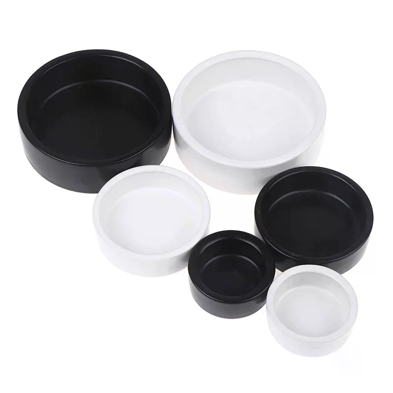 Ceramic Feed Bowl Reptile Food Ceramic Bowl Anti-Escape Ceramic Feeder Dish Reptile Water Bowl For Hermit Crab Gecko Chameleon