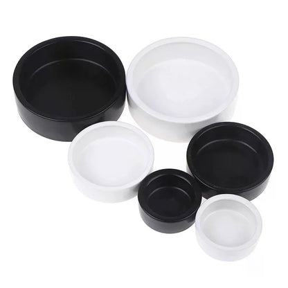 Ceramic Feed Bowl Reptile Food Ceramic Bowl Anti-Escape Ceramic Feeder Dish Reptile Water Bowl For Hermit Crab Gecko Chameleon
