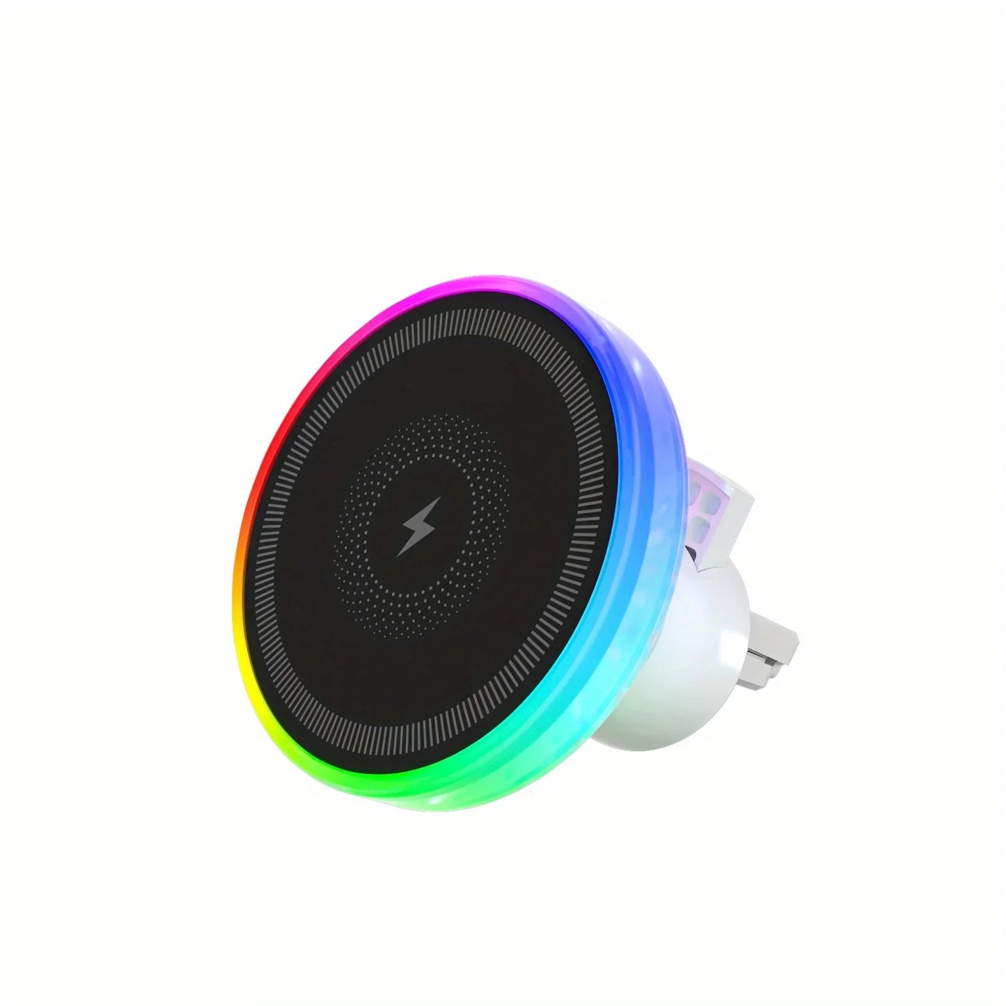 RGB Light Car Magnetic Phone Holder Air Vent Stand Wireless Charger For Magsafe iPhone 16 15 14 13 12 Pro Max Fast Charging Dock