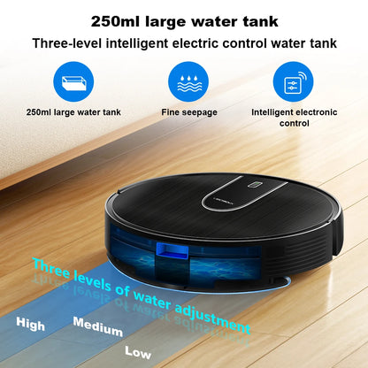 Robot Vacuum Cleaner LIECTROUX N7S-U,Smart Mapping,WiFi App,6KPa,5200MAH ,Brushless Motor,Ideal for Pet Hair