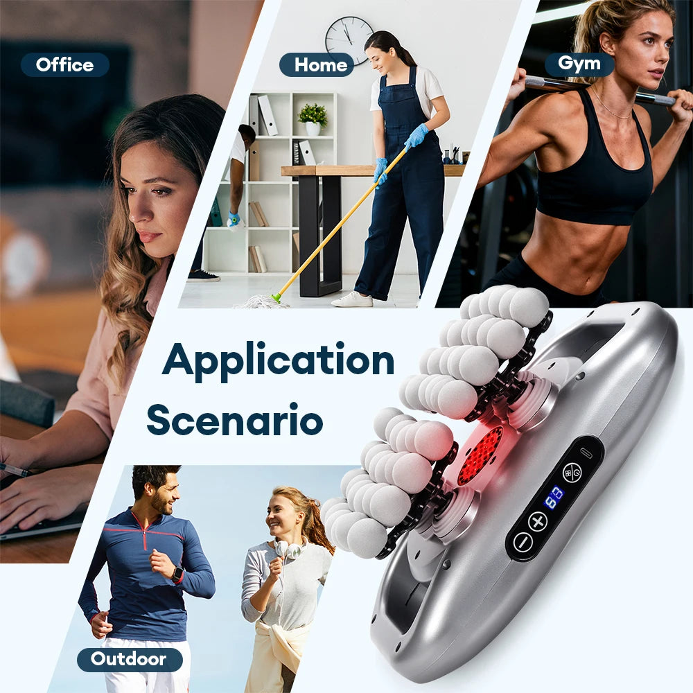 48-Heads Fascia Gun High-Frequency Vibration Body Massage Gun Back and Waist Massager Neck Shoulder Massager Muscle masajeador