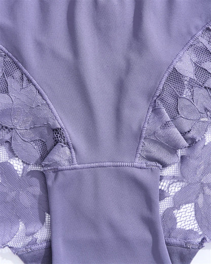 S-XXL Women Lace Panties Patchwork Seamless Underwear Sexy Luxury Hollow Out Solid Briefs Girls' Mid Rise Breathable Lingerie
