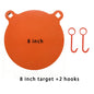 10mm thickness orange panda-shaped AR500 steel shooting practice target plate, suitable for live ammunition, strong and durable.