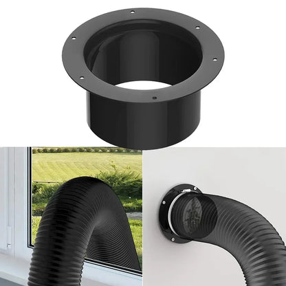 Vent Pipe Adapter Duct Joint Wall Flange Connector 75/100/125/150mm Durablity For Ventilation Pipe Ventilation Pipe Air Ducting