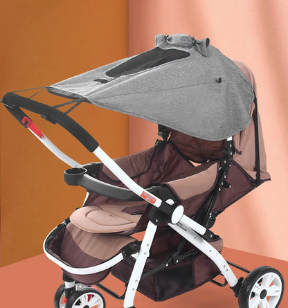 Baby Stroller Rag Shade Blocks UV UVB Sun Rays Cover Car Awning Mosquito Insect Net Mesh RainTent Stroller Protection Accessory