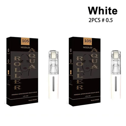 1/2/4/6pcs Derma Roller 0.2mm 105pcs Titanium Needle Lip BOOSTER Microneedle Dermaroller Face Massage Lip Beard Beauty Skin Care