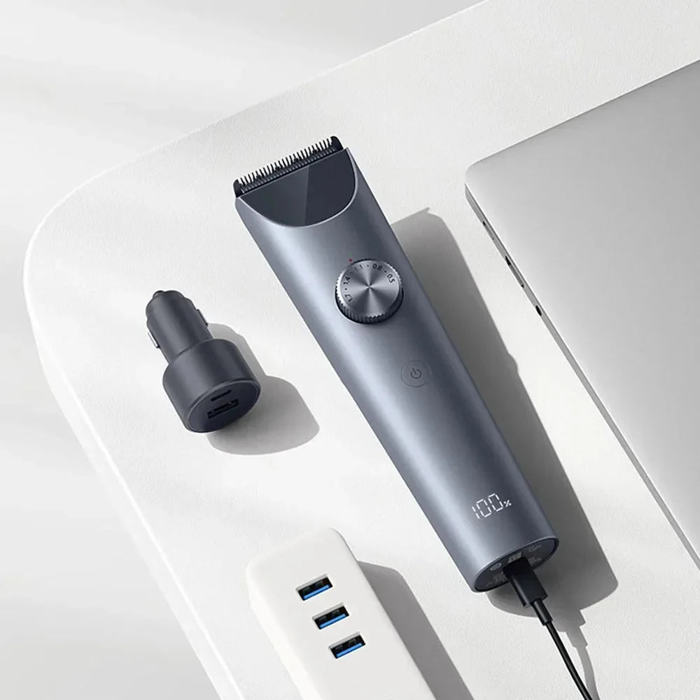 Mijia Hair Clipper 2 Household Wireless Trimmer Cutting Barber IPX7 Titanium Alloy Blade Men Sideburns Electric Shaver
