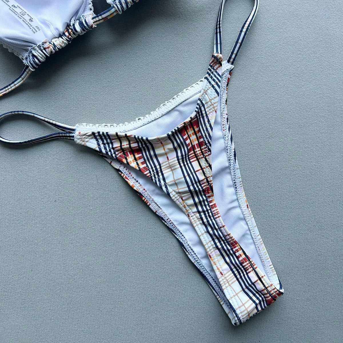 Plaid Print Bikinis Sexy Women Swimsuits Female Swimwear 2026 Micro Bikini Set Bathing Suit Swimming Suits Beachwear Biquini