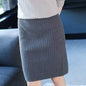 Autumn Women High Waist Bodycon Skirt 2026 New Solid Color Elastic Knitted Mini Skirts Sexy Slim Fit Office Lady Pencil Skirts