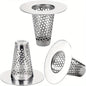 3pcs/pack Premium Stainless Steel Bathroom Sink Drain Strainer New Style Hair Catcher for 1.2" to 1.6" Drain Hole Suitable