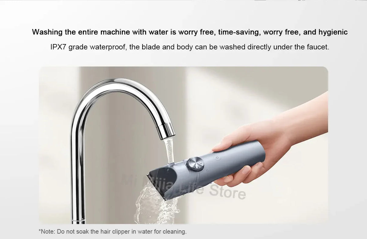 Mijia Hair Clipper 2 Household Wireless Trimmer Cutting Barber IPX7 Titanium Alloy Blade Men Sideburns Electric Shaver