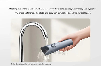 Mijia Hair Clipper 2 Household Wireless Trimmer Cutting Barber IPX7 Titanium Alloy Blade Men Sideburns Electric Shaver