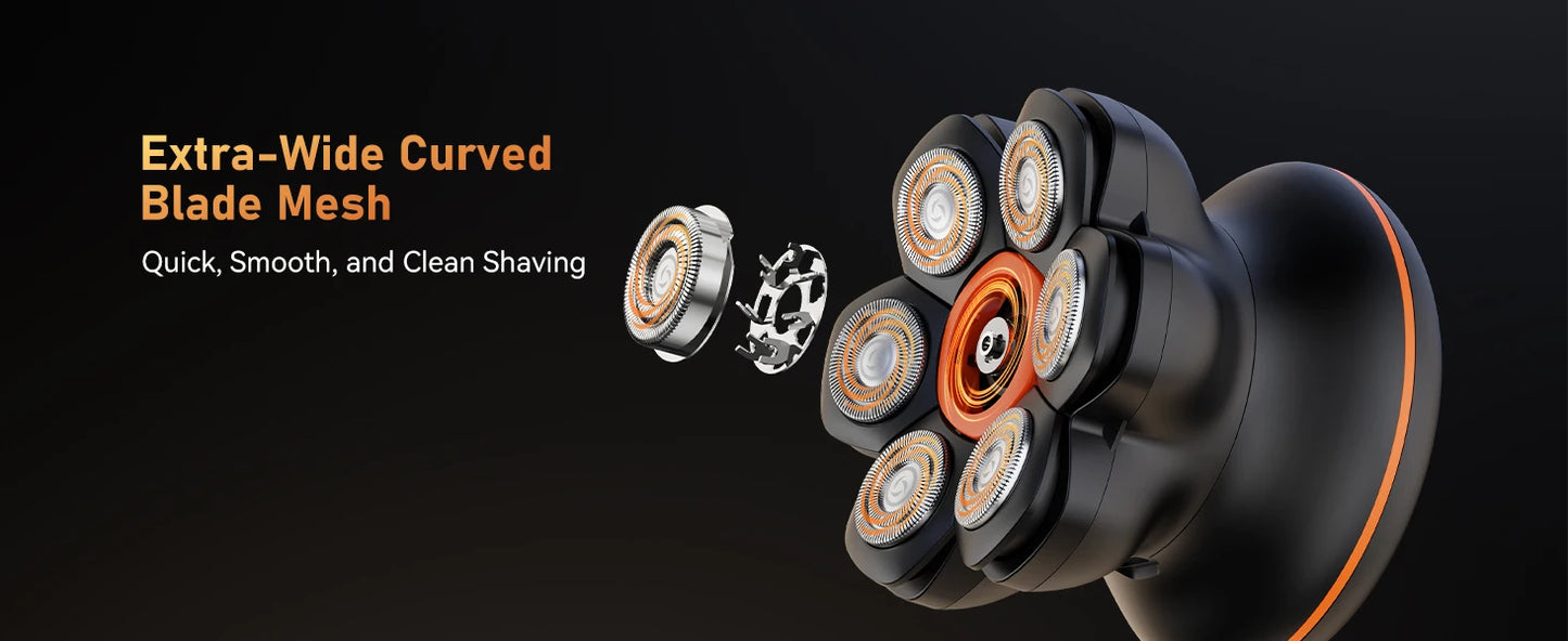 MAXGROOM 7D Head Shaver for Bald Men IXP6 Waterproof USB Rechargeable Electric Hair Trimmer Beard  Floating Blade Magnetic Razor