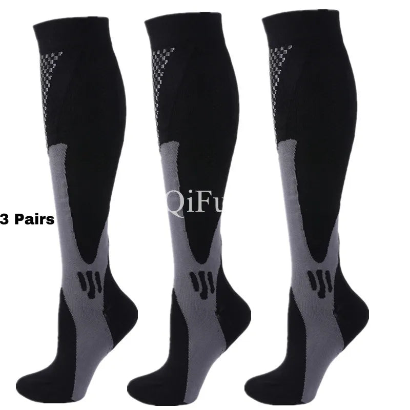 1/3Pairs Compression Sport Socks Medical Nursing Stockings Prevent Varicose Veins Socks Pregnancy Nursing Athletic Soccer Socks