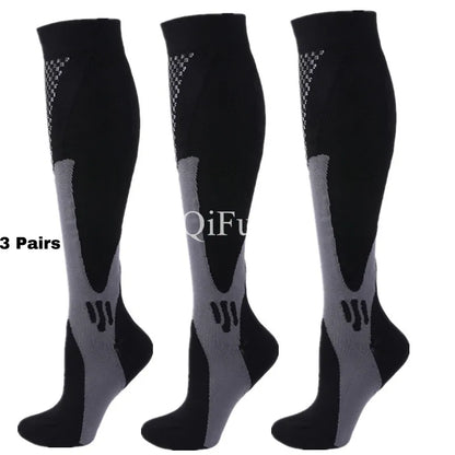 1/3Pairs Compression Sport Socks Medical Nursing Stockings Prevent Varicose Veins Socks Pregnancy Nursing Athletic Soccer Socks