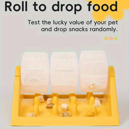 2026 New Cat Dog Pet Puzzle Feeder Snack Slow Food Dispenser Rotating Leaky Food Entertainment Toy Bite Resistant And Detachable