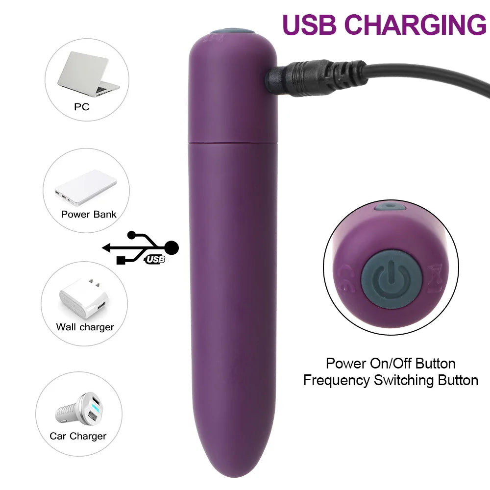 1pc Mini Bullet Vibrator Massage Dildo Vibrador AV Stick Adult Sex Toys for Women G-Spot Clitoris Stimulator Female Masturbator