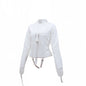 PU Leather Straitjacket BDSM Bondage Harness Female Adult Couple Game Straight Jacket Halloween Costume  Sex Toy for Women