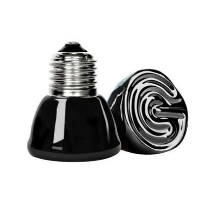 1PC Ceramic Emitter Heat Light Mini Black Pet Heating Lamp Bulb 25/50/75W Brooder Chickens Reptile Lamp