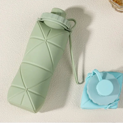 New Creative Silicone Folding Water Cup Outdoor Portable and Scalable Water Cup Sports Water Bottle Travel Water Cup Handy Cup