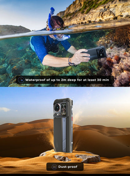 HOTWAV Cyber 16 Pro Rugged Smartphone G100 Octa-core Android 15 Mobile Phone 108MP 6.6'' FHD+ 2K 8GB 512GB 6280mAh Cellphone
