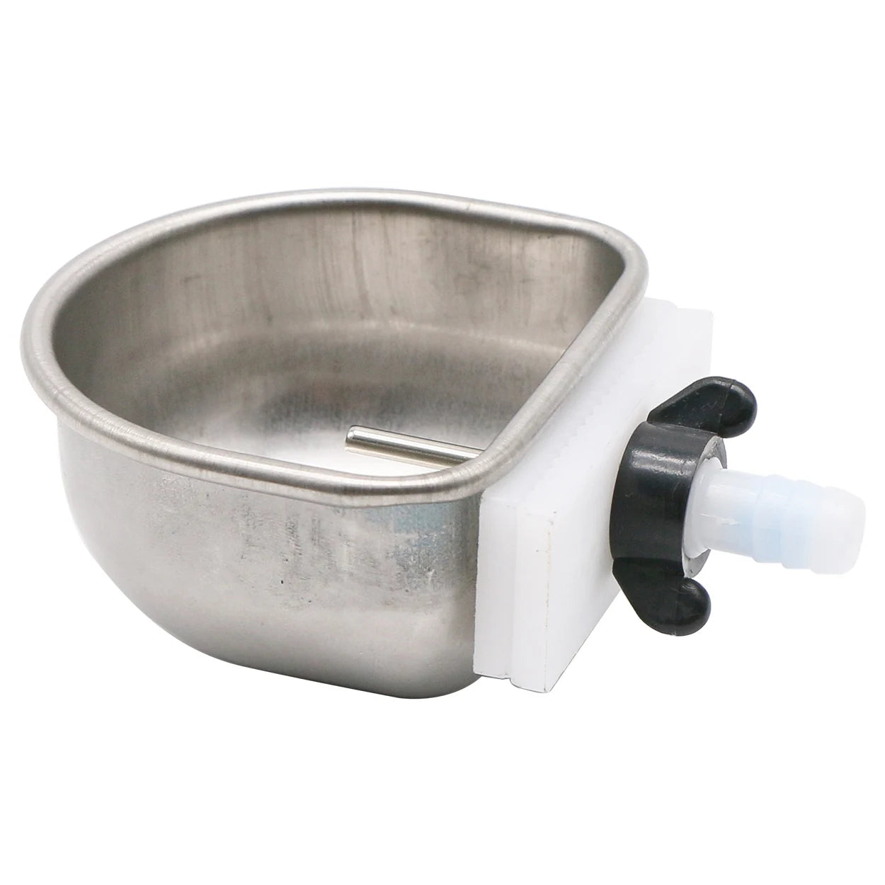 10Pcs Rabbit Water Bowl Farm Rabbit Automatic Drinker Rabbit Cage Fix Cup Raising Fox Mink Stainless Steel Drinking Bowl