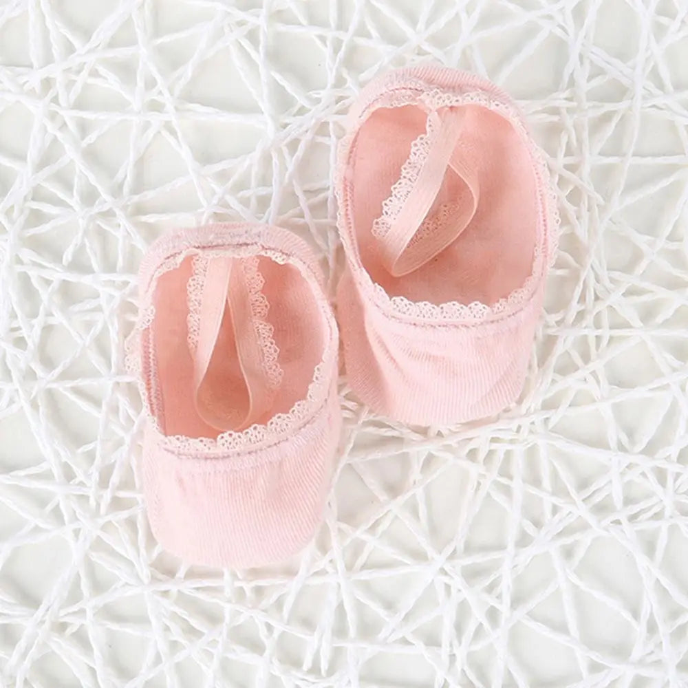 Baby Socks Newborn Socks Summer Lace Baby Socks Solid Color Princess Baby Girl Socks Infant Anti-slip Socks With Rubber Soles