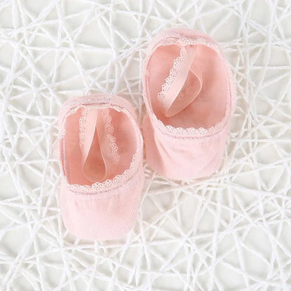Baby Socks Newborn Socks Summer Lace Baby Socks Solid Color Princess Baby Girl Socks Infant Anti-slip Socks With Rubber Soles