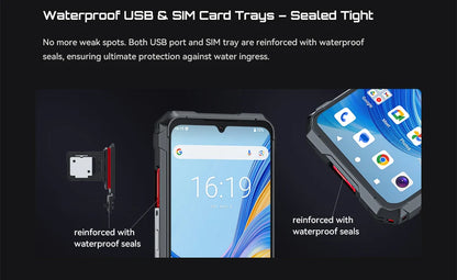 Cubot Rugged Smartphone 5G King Kong 11, Android 15, Up to 32GB RAM+256GB ROM, 108MP Camera, 10200mAh, Dual Screen, MTK7025, 6nm