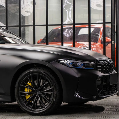 Matte Black Car Wrapping Vinyl Film Bubble Free Sticker Auto Motorcycle Body Wrapping Film Self-adhesive Vinyl Car Accessories