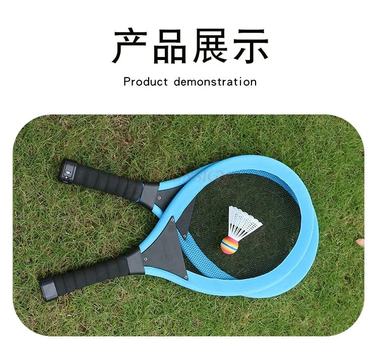 Glowing badminton rackets for children, primary school students, parent-child fitness, outdoor sports, mutual toys