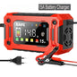 12V 8A /12V 15A Car Battery Charger | One-Touch Pulse Repair & Auto Start | All-in-One Fast Charger for Car, Motorcycle, Truck