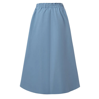 ZANZEA Oversized Long Skirts Women High Waist Print Patchwork Maxi Bottoms Casual Loose Elastic Waist Fashion Jupes Faldas Saia