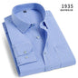 Spring New Men's Striped long-sleeved Shirt Non-ironing Anti-wrinkle Comfortable Breathable Business Casual Fashion Slim Fit
