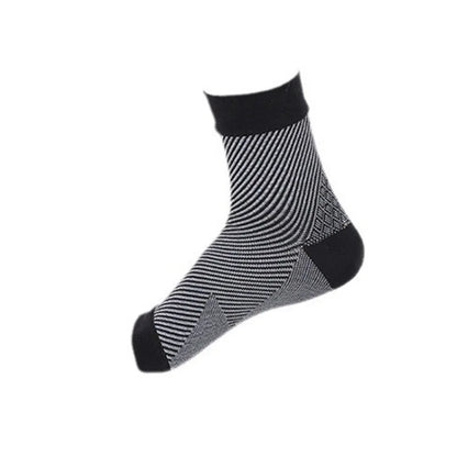 1Pair Sports Ankle Support Brace Compression Sleeve Plantar Fasciitis Sock for Achilles Tendonitis Joint Pain Swelling Heel Spur