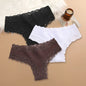 3Pcs/set Women Cotton Lace Panties Floral Intimate Underwear Trendy Patchwork Lace Briefs Female Soft Underpants Lingerie S-XL
