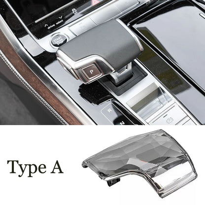 Left-hand drive LHD Crystal Gear Shift Knob Cover for Audi Q7 4M A6 C8 Q8 SQ5 A5 F5 A4 B9 S4 RS5 RS6 A7 4K SQ8 Gear Lever Handle