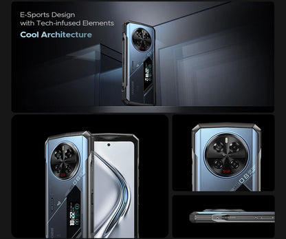 Global Version DOOGEE V40 Pro 5G Rugged Phone 6.78" Display 16GB+512GB Dimensity 7300 200MP AI Camera 8680mAh 33W Fast Charger