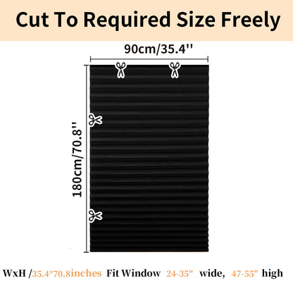 No Drill Blinds Stick on Curtains Blinds for Bedroom Kitchen Bathroom Windows Light Filtering Privacy Protection with Clips