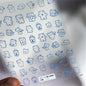 1pcs 5D Kawaii Jelly Nail Art Stickers Cute Jellyfish Self Adhesive Nail Art Decorations Stickers DIY Cartoon Manicure Decals