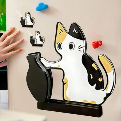 Cat Whisker Memorial Keepsake Acrylic Cute Wide Opening Cat Whisker Keepsake Vases for Refrigerators Washing Machines Bedroom