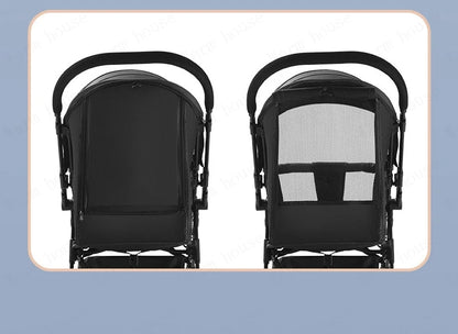 Baby Carriage,Bi-directional ultra lightweight foldable high landscape four wheel shock absorber baby stroller,baby cart
