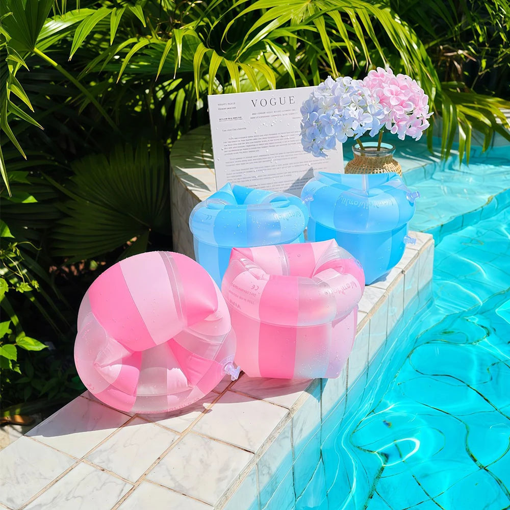 1Pcs Inflatable Pool Float Swim Arm Ring Swim Tube Swim Accessory Summer Water Sports Inflatable Buoyancy Armbands ﻿