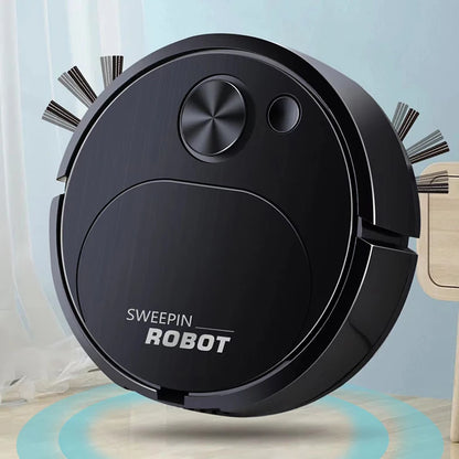 Automatic Electric Floor Vacuum Cleaner 3-in-1 1500Pa USB Rechargeable Wireless Sweeping Mop for Home Office Use