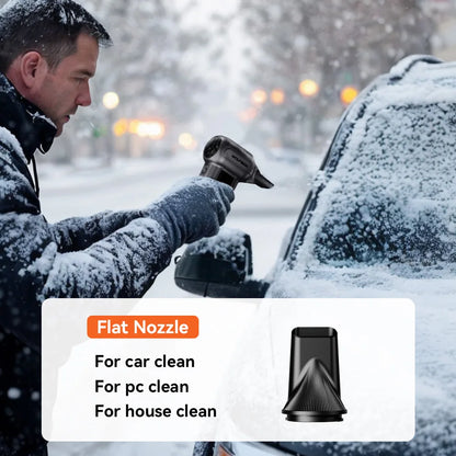 WOLFBOX DF100(MF100-BLACK) Portable Fan Blower Powerful Wireless Air Blower Air Duster Speed Adjustable for Car/PC/Home/Outdoor