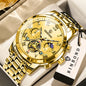 BINBOND Chronograph Men's Watches Accurate Quartz Watch For Men Luxury Luminous Waterproof StopWatch Durable Reloj